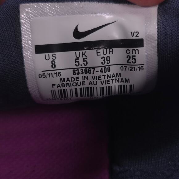 Nike Kaishi 2.0 Athletic Lace Up Shoe Womens Size 8 833667-400 Multicolor - Picture 10 of 10